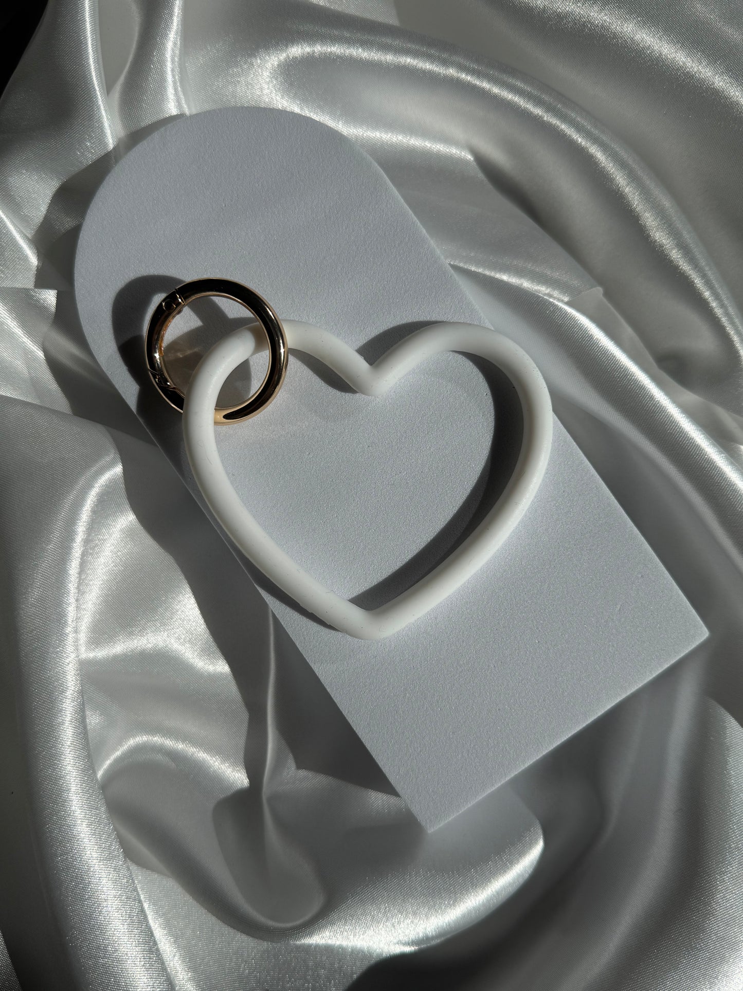 Silicone Heart Wristlet