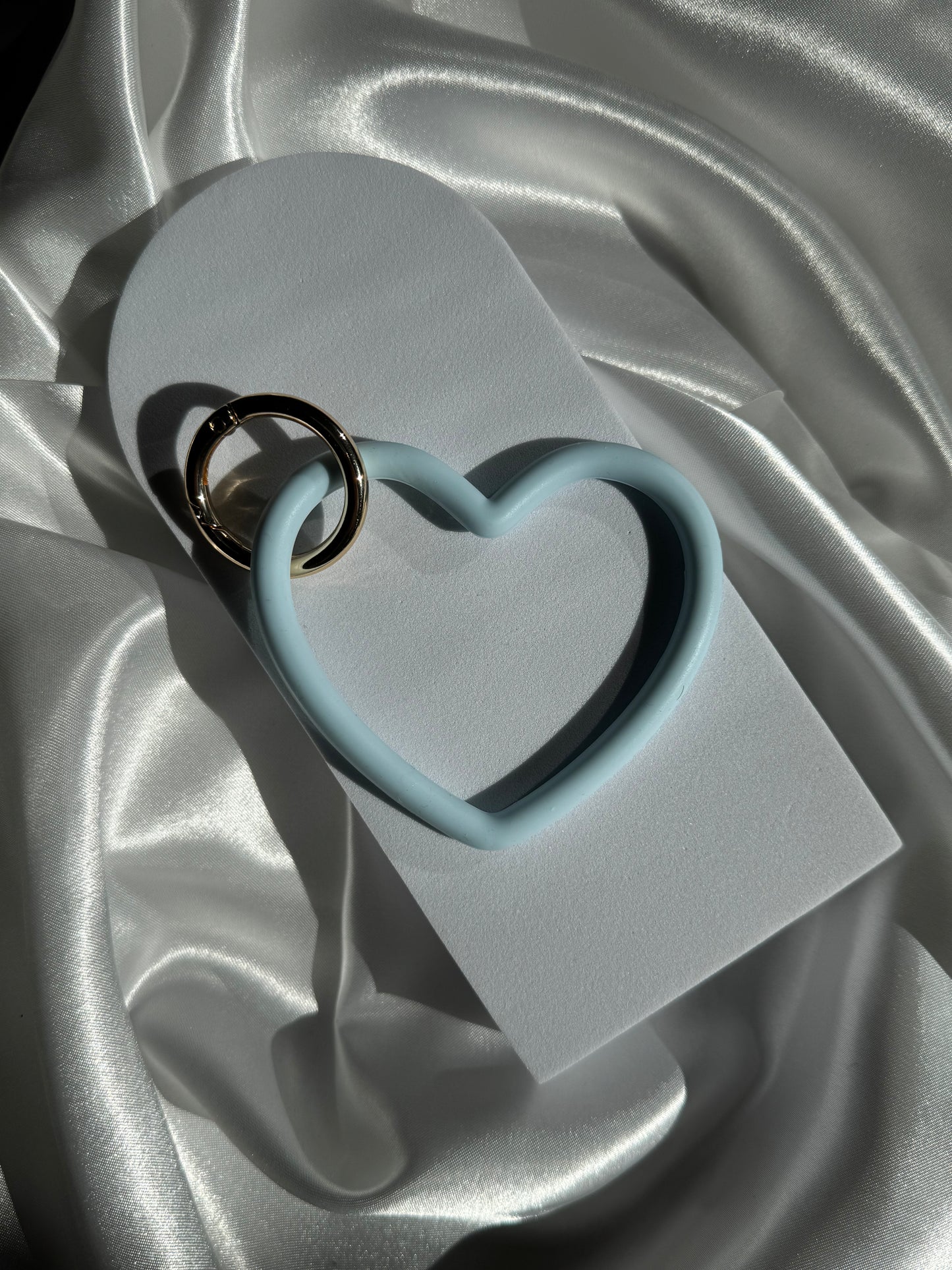 Silicone Heart Wristlet